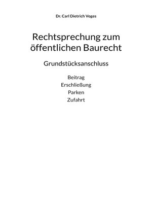 cover image of Grundstücksanschluss